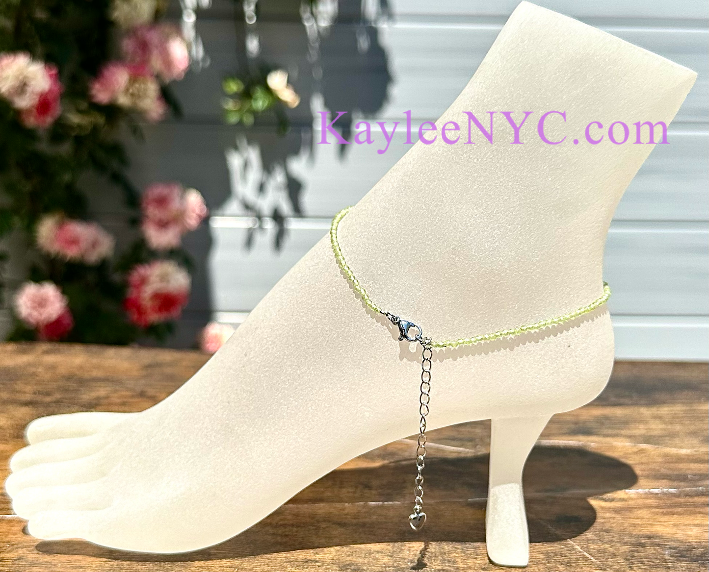 Vital Bloom Anklet- Peridot