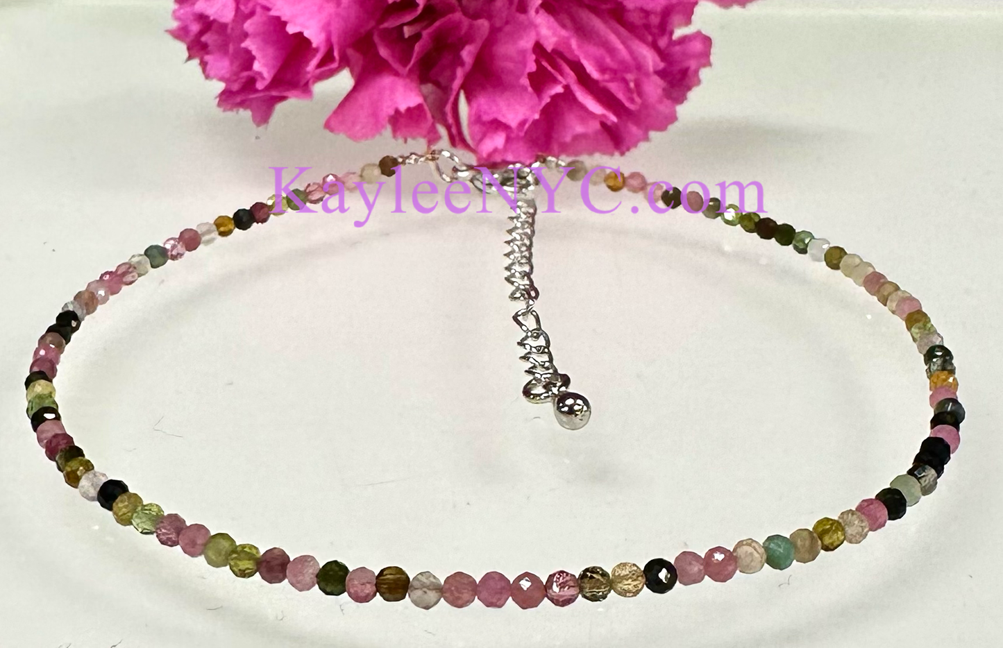 Vital Bloom Anklet- Tourmaline