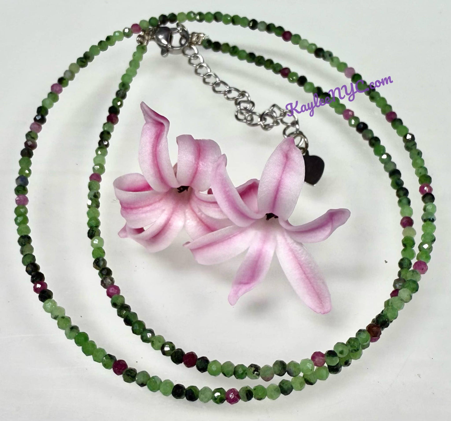 Vital Bloom Necklace-Ruby Zoisite