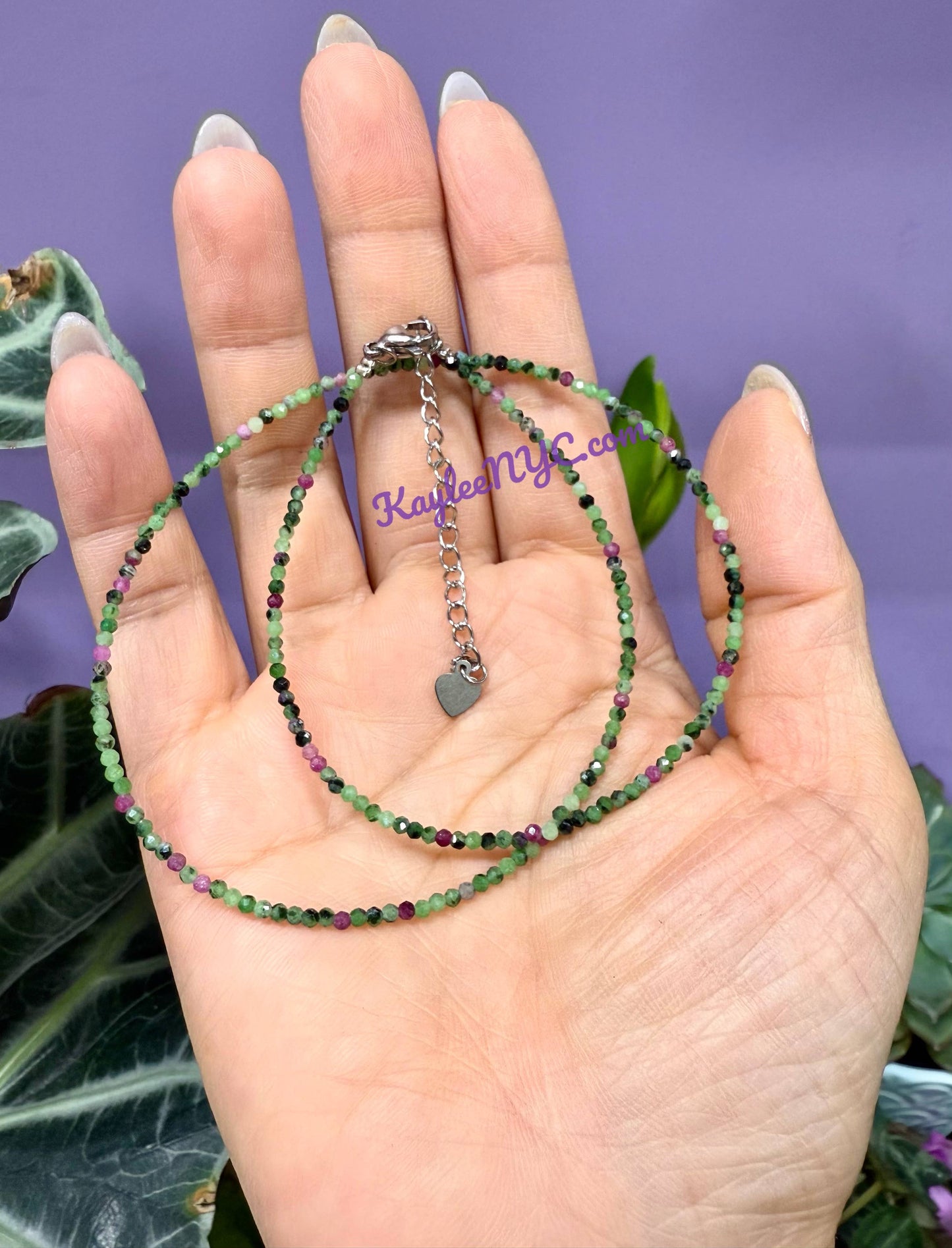 Vital Bloom Necklace-Ruby Zoisite