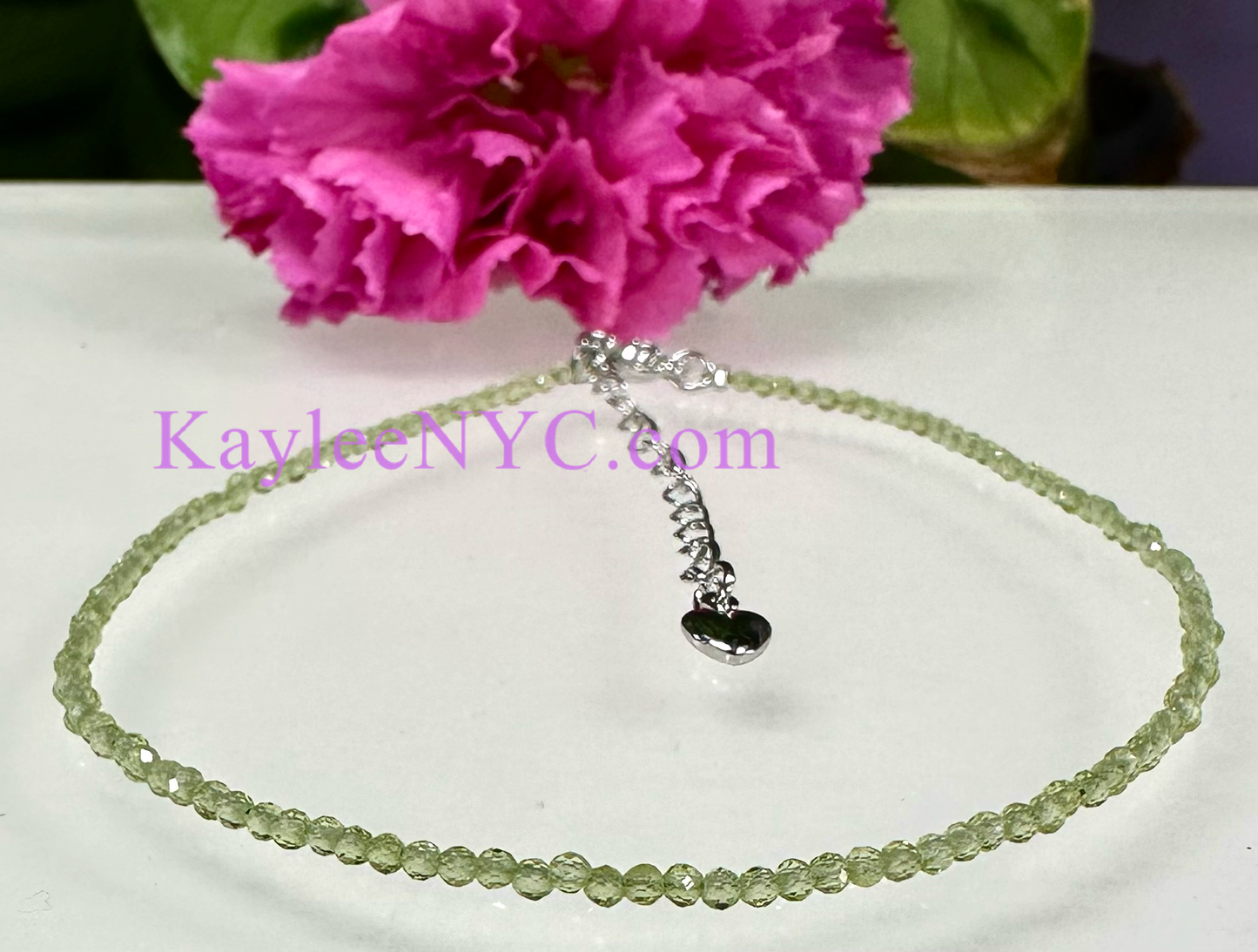 Vital Bloom Anklet- Peridot