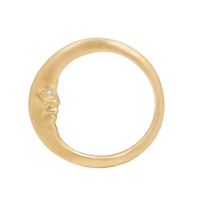 Celestial Whisper Crescent Moon Ring – Limited Pre-Sale