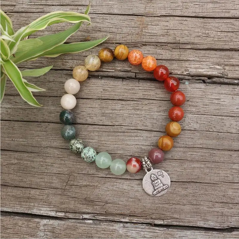 8mm Natural Stone Beads,28 Colorful Stones,Buddha,Summer,JapaMala Sets,Spiritual Jewelry,Meditation,Inspirational,108 Mala Beads