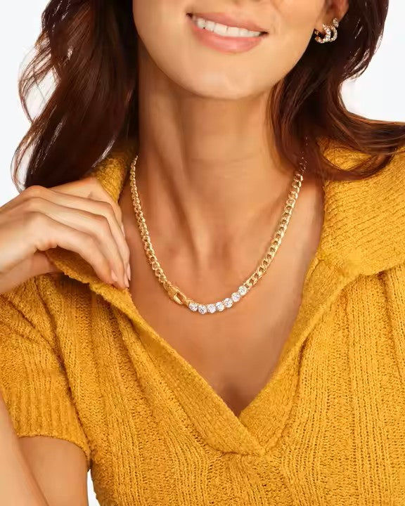 Lenox Chain Necklace with Diamondettes