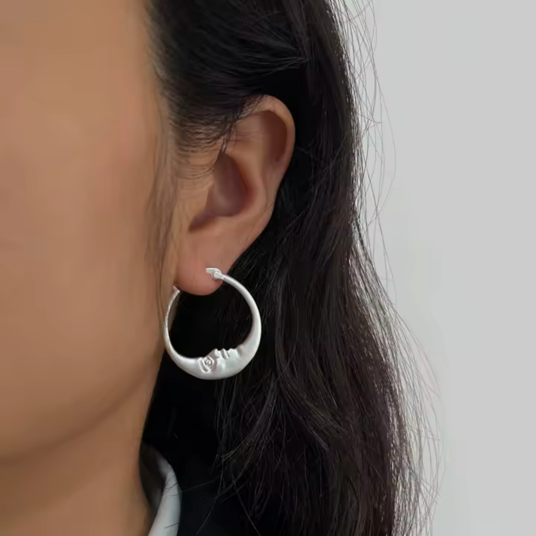 Celestial Whisper Hoop Earrings