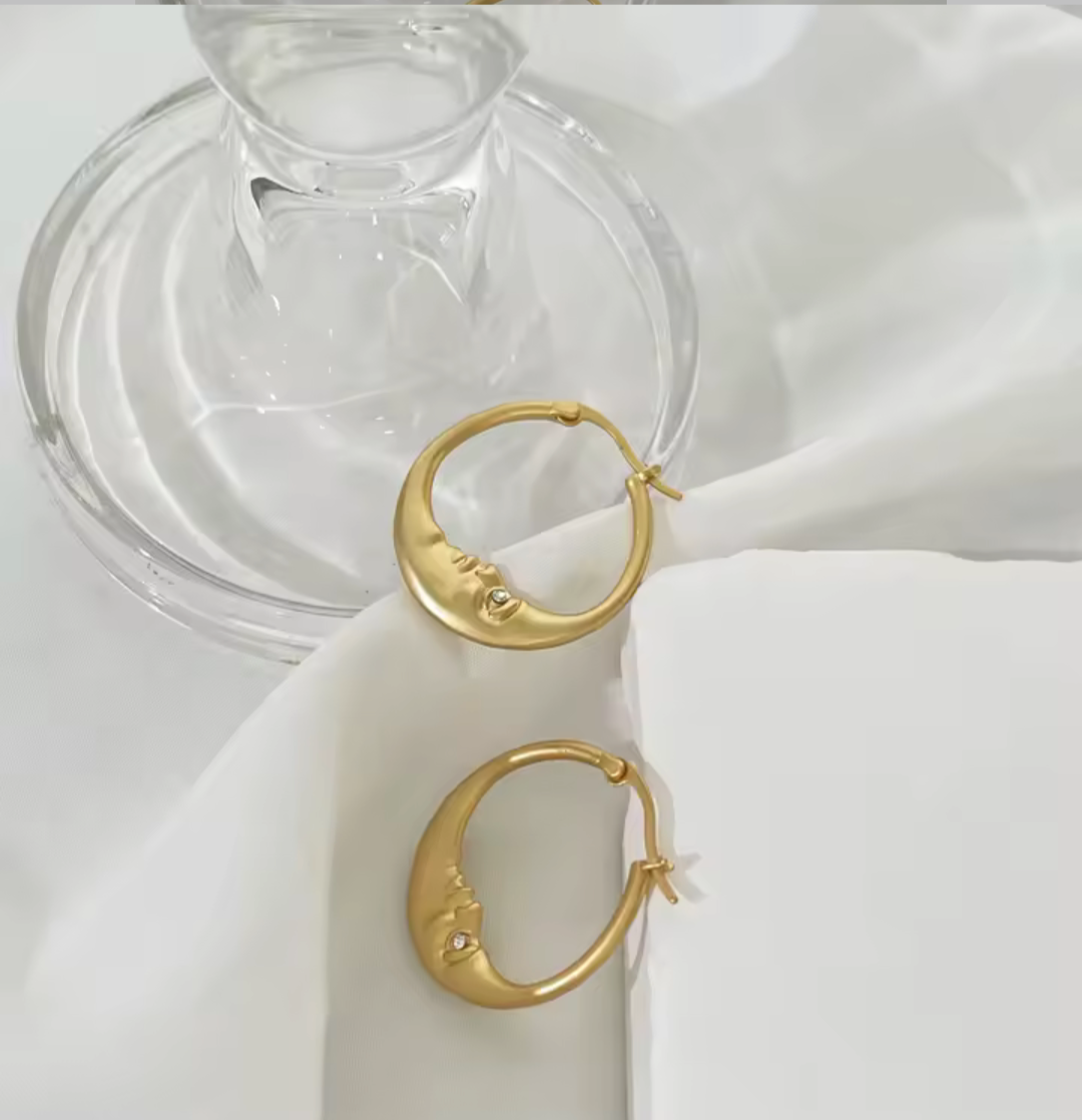 Celestial Whisper Hoop Earrings