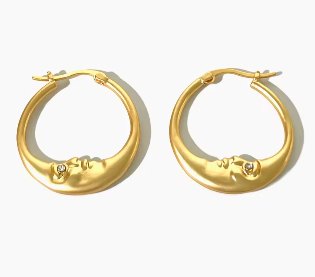 Celestial Whisper Hoop Earrings