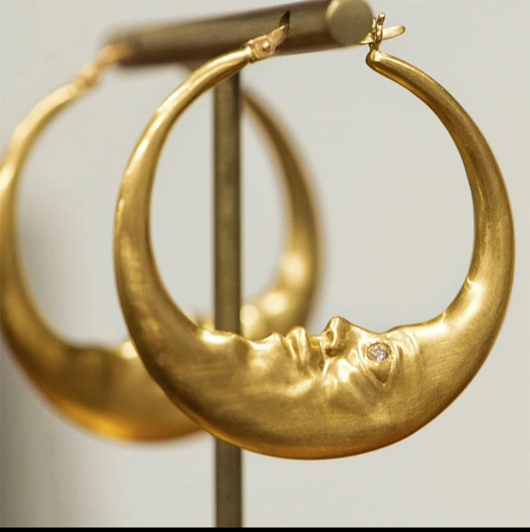 Celestial Whisper Hoop Earrings