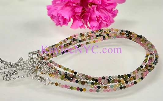 Vital Bloom Anklet- Tourmaline