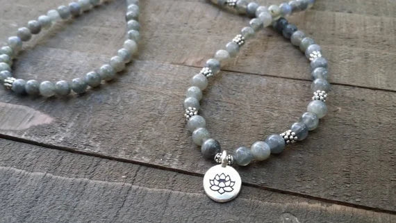 Celestial Guardian Labradorite Wrap Mala