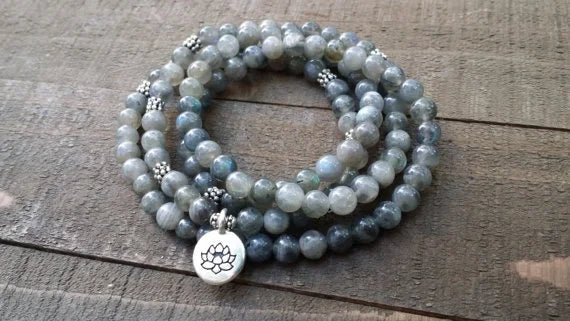Celestial Guardian Labradorite Wrap Mala