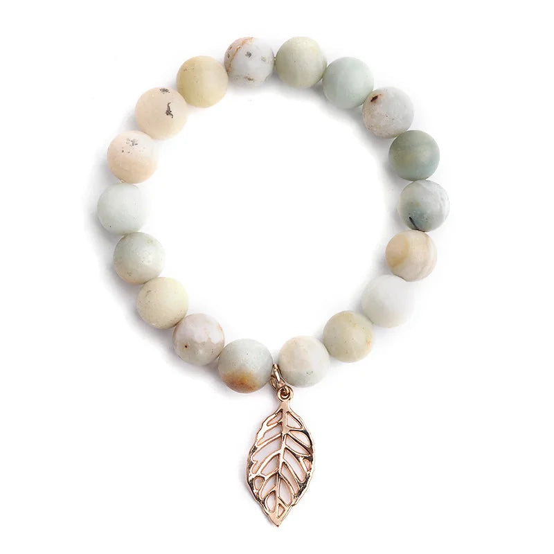 Women's Bracelet Amazonite Prayer Beads Energy with Lotus OM Buddha Yoga Bracelet 108 Mala Meditation Necklace Jewelry Bijoux